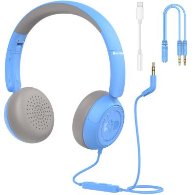 China New Headband Bee KH18 PC Computer Usb Headset Kids Headphones 3.5mm Wired Earphone Set Over Ear Kids Headphones With Microphone for sale