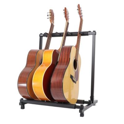 China Wholesale Guitar Factory Metal Guitar Stand Acoustic Guitar Stand For Multiple Guitars for sale