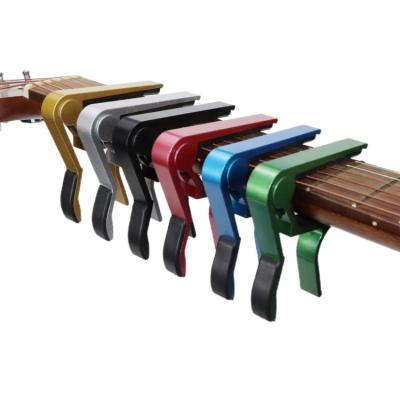 China 2022 best-selling guitar musical accessories color guitar capo metal for ukulele violin for sale