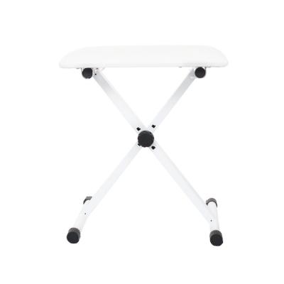 China Application: White Folding Keyboard Stools Xshaped Electronic Piano Stool for sale