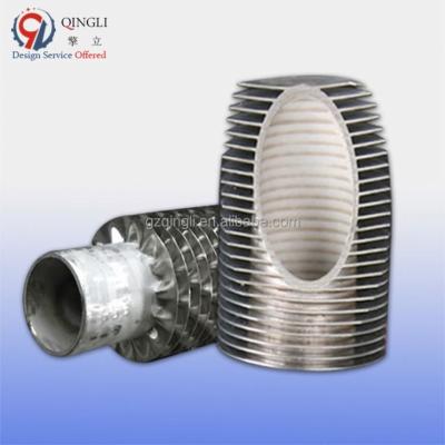 China Heater Parts Spiral Stainless Steel Longitudinal Fin Tube For Heat Exchanger for sale