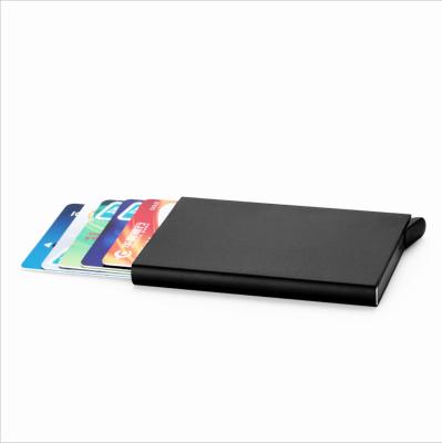 China Slim Slim Aluminum RFID Noise Blocking RFID Card Holder Aluminum Card Holder for sale