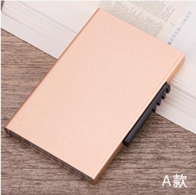 China Compact RFID Blocking Aluminum RFID Card Holder Slim Card Holder Design for sale