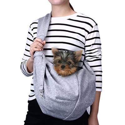 China Cat Carrier Sling Hands-Free Pet Comfortable Puppy Dog Travel Reversible Outdoor Tote Bag for sale