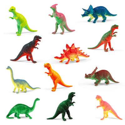 China Educational 3D Model PVC 3d Dinosaur Toys For Children Set for sale