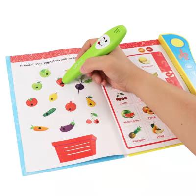 China Eductional Toys English With Wall Audio Diagram Kids Smart Voice Learning Book With Smart Logic Pen for sale