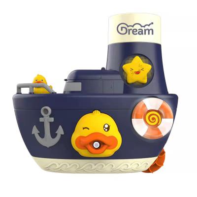 China Cute Bathing Toy Kids Bath Toy Kids Early Educational Animal Soap Bubble Cartoon Duck Liner Water Toys for sale