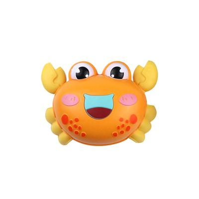 China DIY TOY Children's Custom Plastic Cartoon Kids Toys Spring Action Squeezing Pull Out Crab Toy for sale