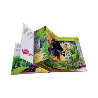 China Custom cheap auto story 3d kids book offer colorful printing story for kids 26CM*25CM*20CM for sale