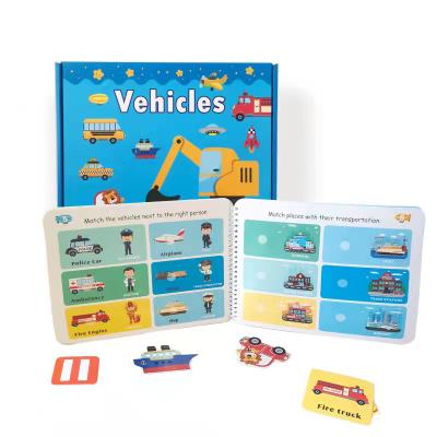 China Eductional Toys Colorful Educational Toys Stickers Books For Kid Education Body Vehicle Food Face Early Space Books for sale