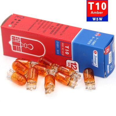 China Automotive bulbs ba15s w5w turn signal t10 12v w5w other car light accessories w5w xenon bulb auto instrument lights c halogen for sale