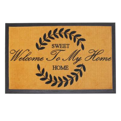 China 2019 Adhesive-Protectors New Design Welcome To My Door Cover Floor Entrance Home Mat for sale