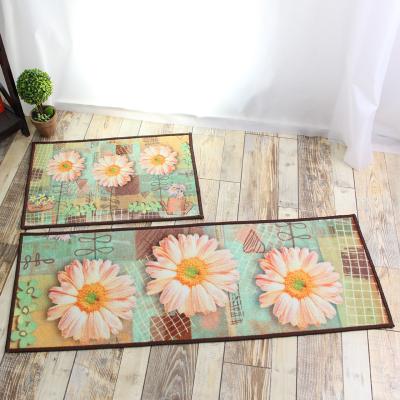 China Factory Wholesale Adhesive-protective Indoor Anti-corrosion Oriental Pattern Kitchen Anti-slip Digital Printed Mat for sale