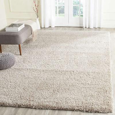 China Twilight Rugs Anti-Slip Shaggy Rugs With Non-Slip Backing in Ivory for sale