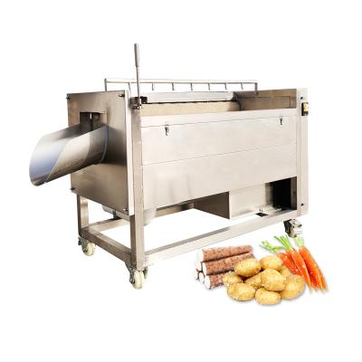 China High Quality Automatic Cassava Taro Peeler Machine Fruit Vegetable Skin Peeler Potato Peeling Machine Easy Operation for sale