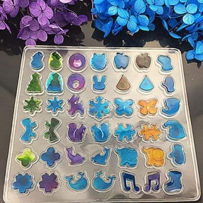 China Environmental Friendly WIIPU Set Mold Clear Silicone Mold Ear Stud Earring Casting Resin For Jewelry for sale