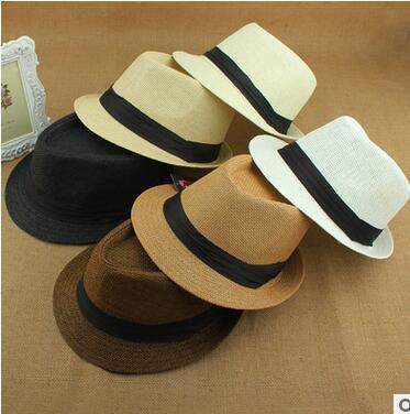 China WIIPU Character Fashion Sun Hat Summer Female Straw Hat Straw Hat Male Jazz Hat Lovers Beach Hat for sale