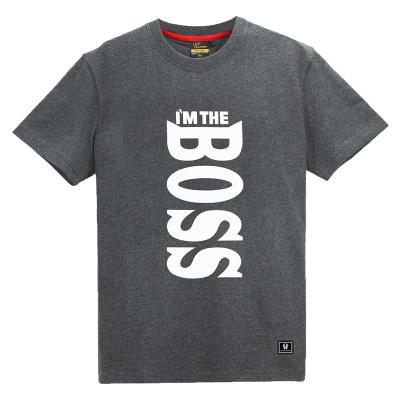 China Anti-Wrinkle Boss Factory Wholesale Plain T-shirt Custom Print Logo Graphic Tee Designs White Plus Size Men's T-Shirts For Sale for sale