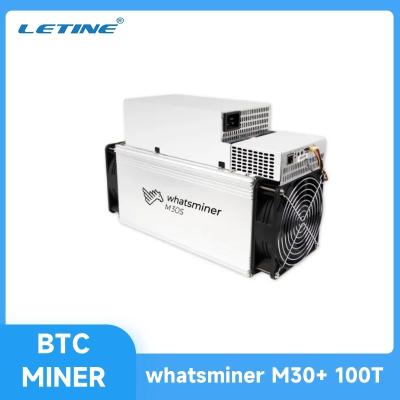 China Letine MicroBT Whatsminer M30S+ 100T 102T BTC Miner M30S++ m30s microbt for sale