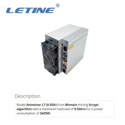 Cina Consumo della macchina d'estrazione del doge di Bitmain Asic Antminer L7 9500Mh/s LTC di minatore di 3425W Asic in vendita