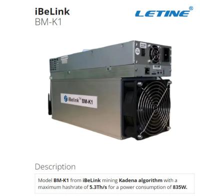 China BM-K1 White 74db 12V iBeLink Miner Ethernet Interface For Mining Kadena KDA Coin for sale