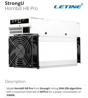 China Hornbill H8 Pro-SHA-256 3360W 76db BTC 84. Strongu zu verkaufen