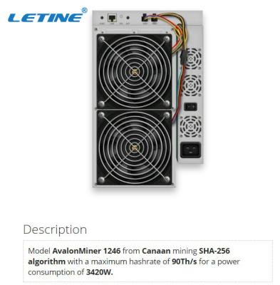 Китай Интерфейс локальных сетей BTC 87T 90T 93T Avalon A1246 85t SHA256 3420W продается