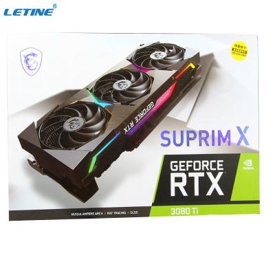 중국 MSI 지포스 RTX 3080 Ti SUPRIM Ｘ 게임 그래픽 카드를 게임하기 위한 12G 마이닝 그래픽 카드 판매용