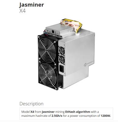 Китай Горнорабочий JASMINER X4 2.5GH 5GB ETH ETC 1200W ETCHASH ETHHASH секретная asic продается