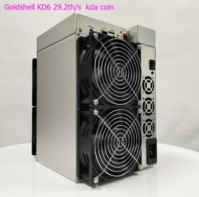 China goldshell KD6 hashrate 29.2Th/s van Goldshell-het algoritme van mijnbouwkadena voor een machtsconsumptie van 2630W. Te koop