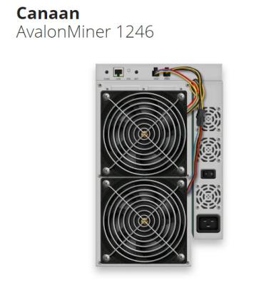 Cina 3420W Avalon Asic Miner Avalon 1246 novantesimi ottantasettesimi algoritmi di SHA 256 in vendita