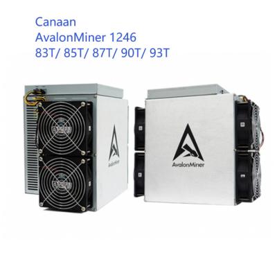 China Avalon 1246 95T 93T 90T BTC Miner Machine Canaan A1246 87T 85T 83T SHA 256 Algorithm for sale