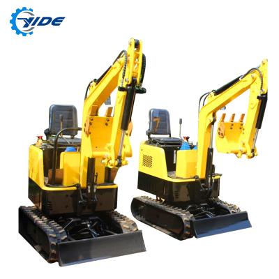 China Micro Farms Construction Equipment 1 Ton Hydraulic Crawler Mini Excavator With Hammer for sale