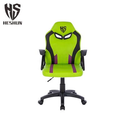 China Hot Sale Green RGB (Height) Simple PU Leather Kids Gaming Chair Adjustable Maker Swivel Racing Desk Gamer Chair For Kids for sale