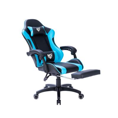 China Custom Massage Logo 360 Swivel Gaming High End Blue Chair for sale