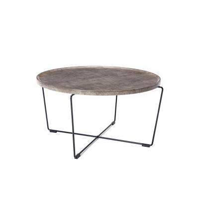 China Fashion Marble Tea Table Coffe Table Small Round Shape Custom Simple Garden Tea Table for sale