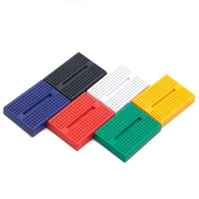 China Flat Link Stitch Solderless Colorful Mini Breadboard Pcb Bread Board ABS 170 for sale