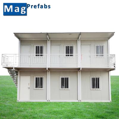 China Guangzhou Modern Design 20ft Site Office Modern Container Van House for sale