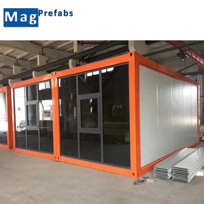 China Modern Movable Rock Wool Prefab Home Portable Prefab Container House Container Shop for sale