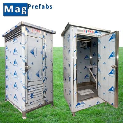 China Prefab 304 Traditional Stainless Steel Mobile Public Outdoor Portable Toilet for sale