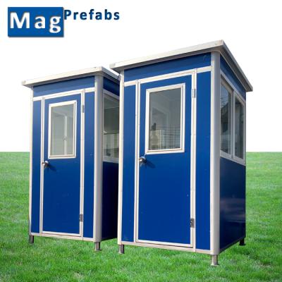 China Small Modern Prefab Outdoor Toll Booth Security Guard House for sale