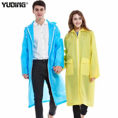 China High Quality Design Custom Raincoat Factory Universal Bachelorette Raincoats OEM Transparent EVA Long Raincoat Direct Selling for sale