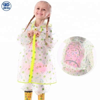 China Apple Coat Breathable Cool Style Kids Transparent Raincoat Kids Eco - Friendly for sale