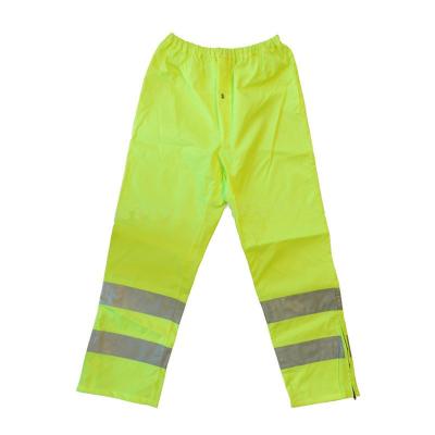 China Bachelor Waterproof Clothing PVC Reflective Protective Plastic Pants Rain Wears Trousers For Men for sale