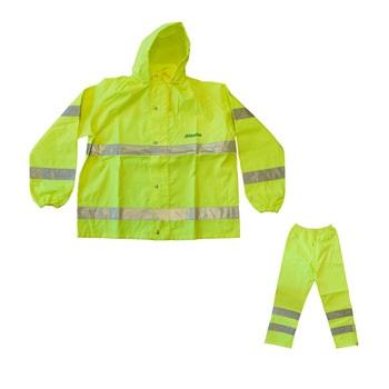 China Professional Yellow Raincoats Waterproof Windproof Safety Workwear Waterproof Rainsuits for sale