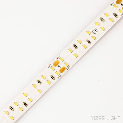 Chine 10 mm 24 V bande LED double rangée flexible à haute intensité CRI 90 bande LED haute densité à vendre