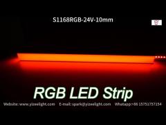 10mm rgb led strip 168leds/m 24v 5m 3838 colour changing led strip