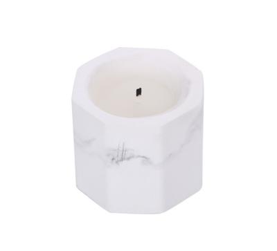 China New Arrival Home Decoration Cement Jar Wholesale Gray Christmas Concrete Candle Jar for sale