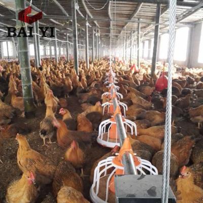 China Automatic Chicken BAIYI Poultry Feeder for Broiler and Breeder for sale