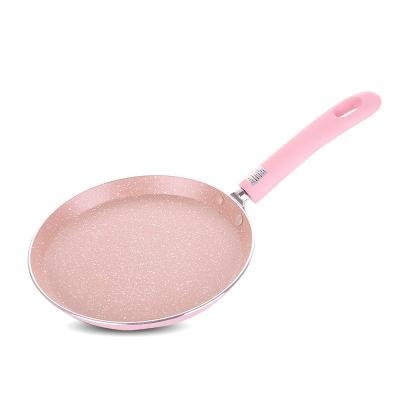 China New simple Nordic style Cookware Aluminum Stamped Non-stick Pizza Pan Useful Crepe Pan for sale